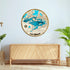 Laser-cut wood map of Lake Vermilion with detailed shorelines and islands